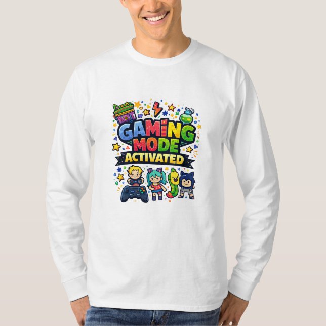 Spielmodus aktiviert T-Shirt (Vorderseite)