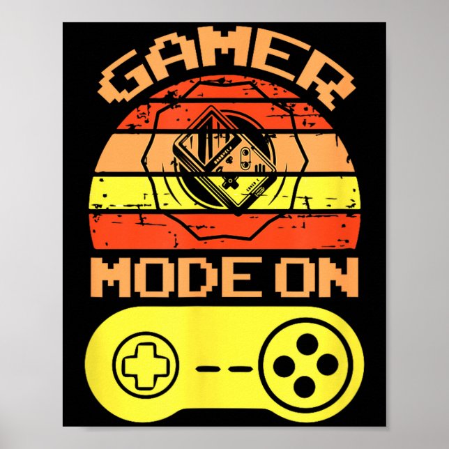 Spielmodus Ein Lustige Spielzitate Geschenk Für Sp Poster (Vorne)