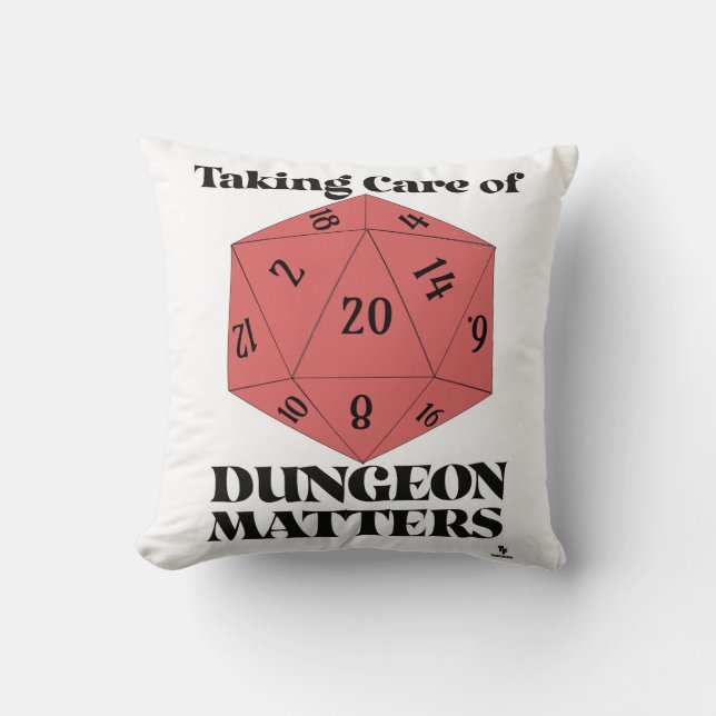 Spielmotto für Dungeon Matters Kissen (Vorderseite)