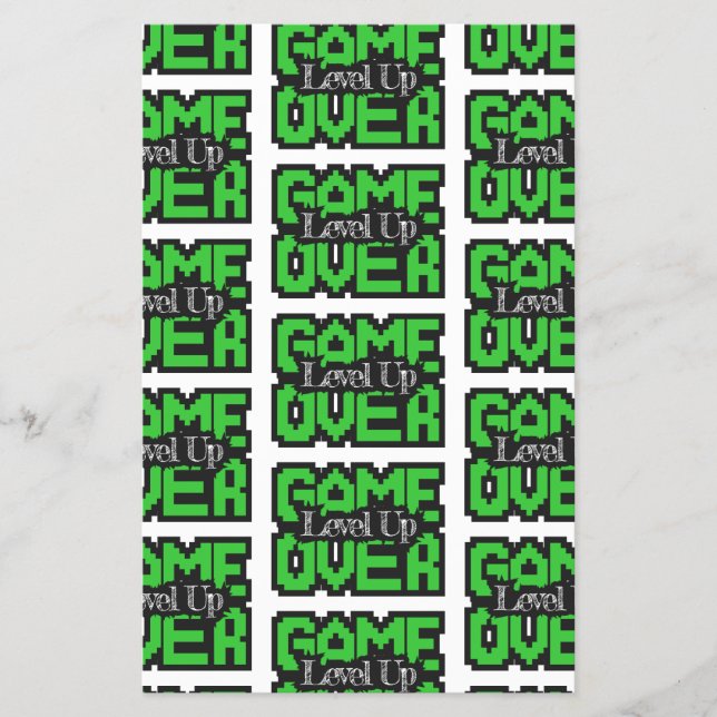 Spielover, Level Up: Retro Pixel Sandbox Adventure Flyer (Vorne)