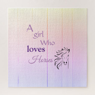 Spielpferd Lila Girly Fun Script Puzzle