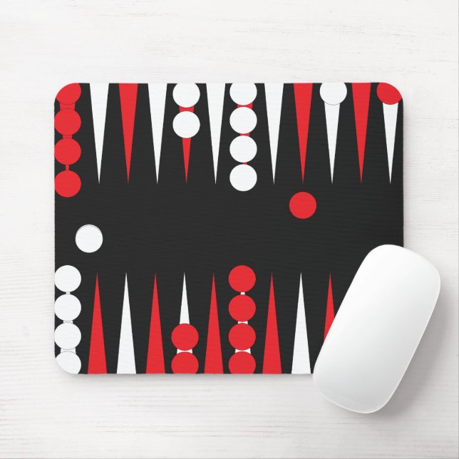 Spielplan für Backgammon Player Mousepad (Mit Mouse)
