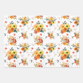 SPIELPLATTEN UND STREIFEN FÜR DIE BLUME DES AUTUMN GESCHENKPAPIER SET