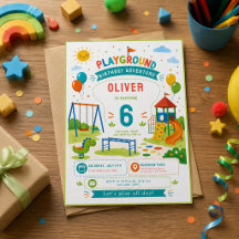 Spielplatz-Abenteuer 6. Geburtstags-Parkparty