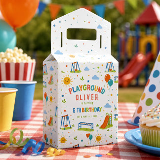 Spielplatz-Abenteuer 6. Geburtstags-Parkparty Geschenkschachtel