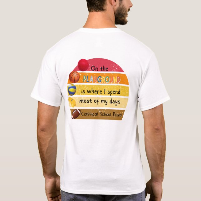 Spielplatz Paraprofessional Shirt (Rückseite)
