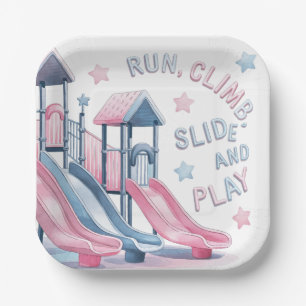 Spielplatz Spaß Geburtstag Bash Pappteller