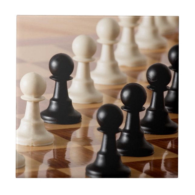 Spielplätze auf dem Schachbrett Fliese (Vorderseite)