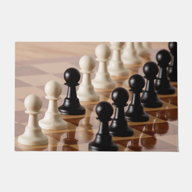 Spielplätze auf dem Schachbrett Fußmatte (Vorderseite)