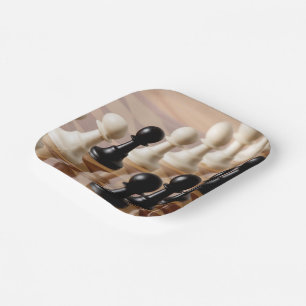 Spielplätze auf dem Schachbrett Pappteller