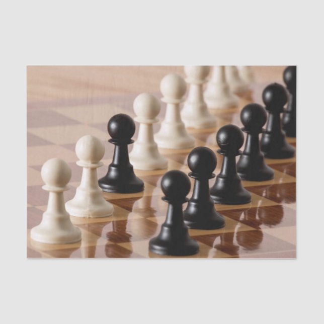 Spielplätze auf dem Schachbrett Seidenpapier (Vorderseite)