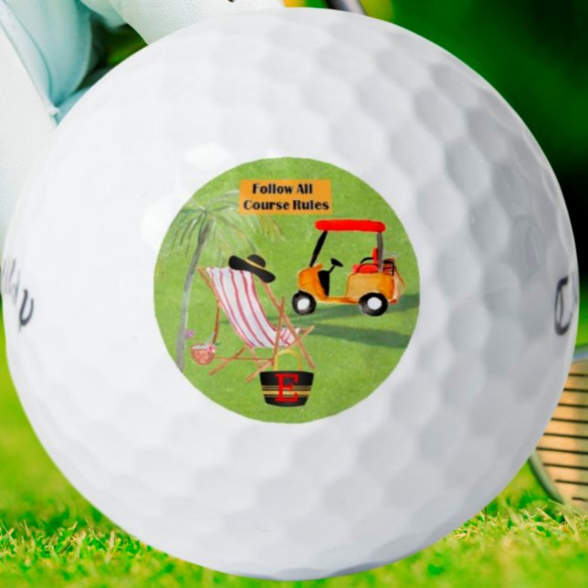 Spielregeln für den Golfplatz Kartbahn Mongram Golfball (Von Creator hochgeladen)