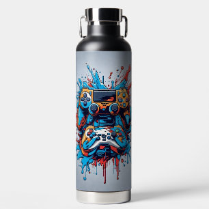 Spielregler mit Tropfen Paint Trinkflasche