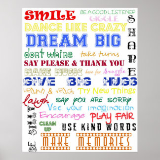 Spielsaalordnung Poster