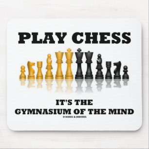 Spielschach Es ist das Gymnasium des Geistes Mousepad
