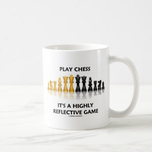 Spielschach Es ist ein hochreflektierendes Spiel Tasse