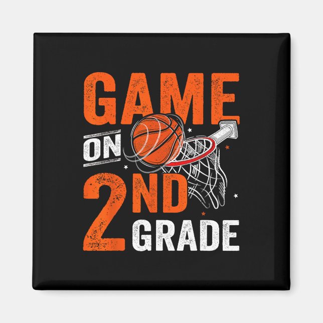 Spielspass auf Basketball der zweiten Klasse Magnet (Vorne)