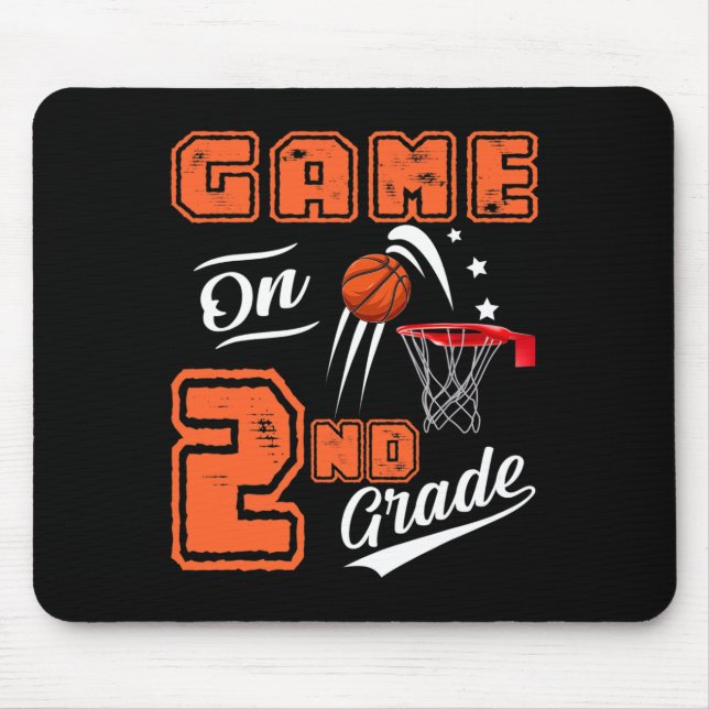 Spielspass auf Basketball der zweiten Klasse Mousepad (Vorne)