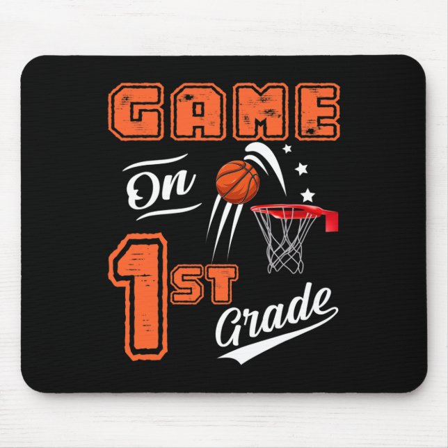 Spielspass auf Basketball erster Klasse Mousepad (Vorne)