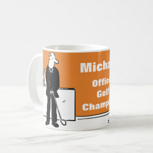Spielspass für den Golfplatz Kaffeetasse