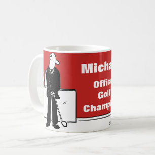 Spielspass für Office Golf Lover Kaffeetasse