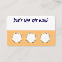 Spielspass für Party Visitenkarte