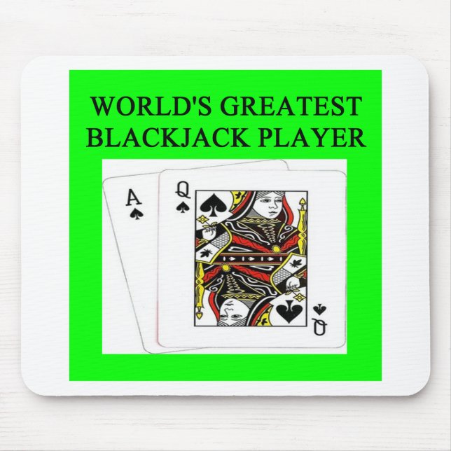 Spielspieler des BLACKJACK 21 Mousepad (Vorne)