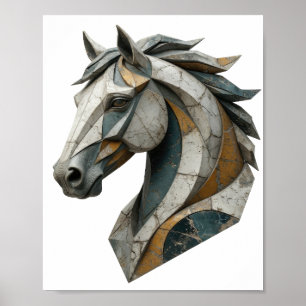 Spielt graue ABSTRACT ART Design v2 Poster
