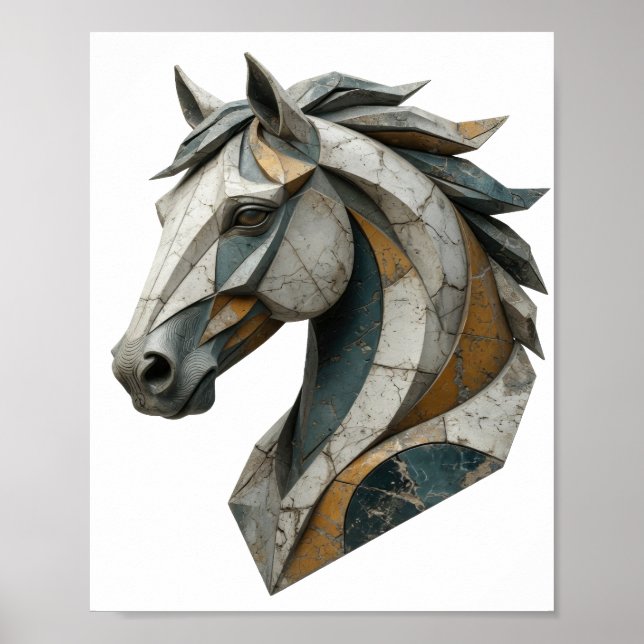 Spielt graue ABSTRACT ART Design v2 Poster (Vorne)