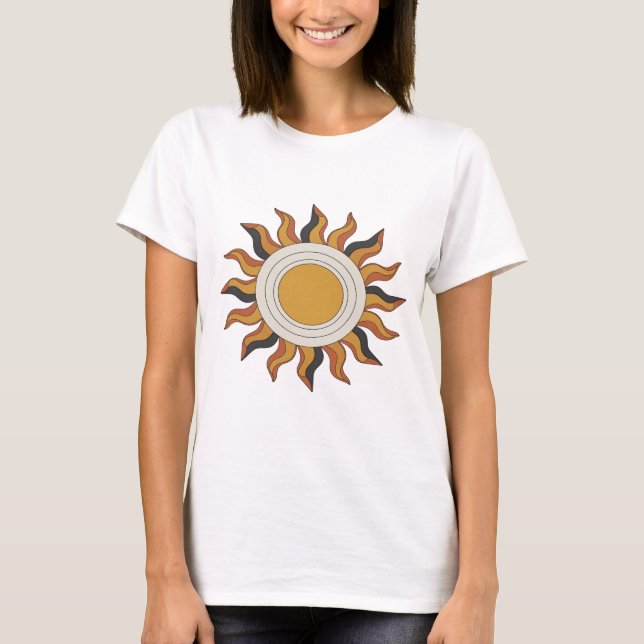 Spielt graue ABSTRACT ART Gestaltung T-Shirt (Vorderseite)