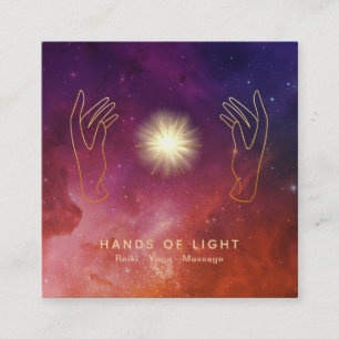 *~* spielt heilendes Handuniversum-kosmische Quadratische Visitenkarte