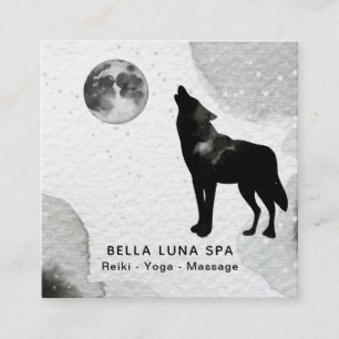 *~* spielt kosmischer Heulenwolf Shaman-Mond die Quadratische Visitenkarte