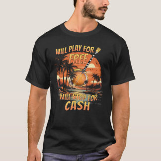 Spielt kostenlos wird Stopp für Bargeld Retro Banj T-Shirt