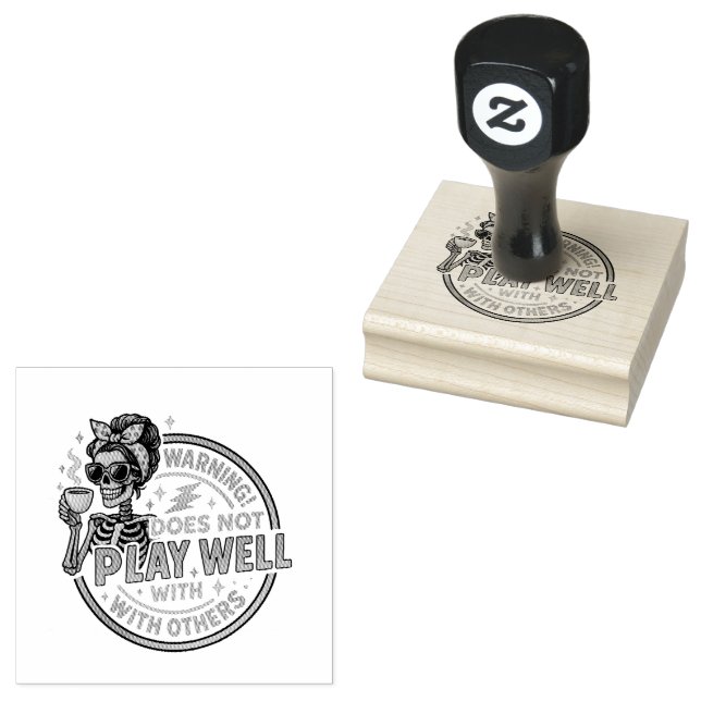 Spielt nicht gut... gummistempel (Stempel)