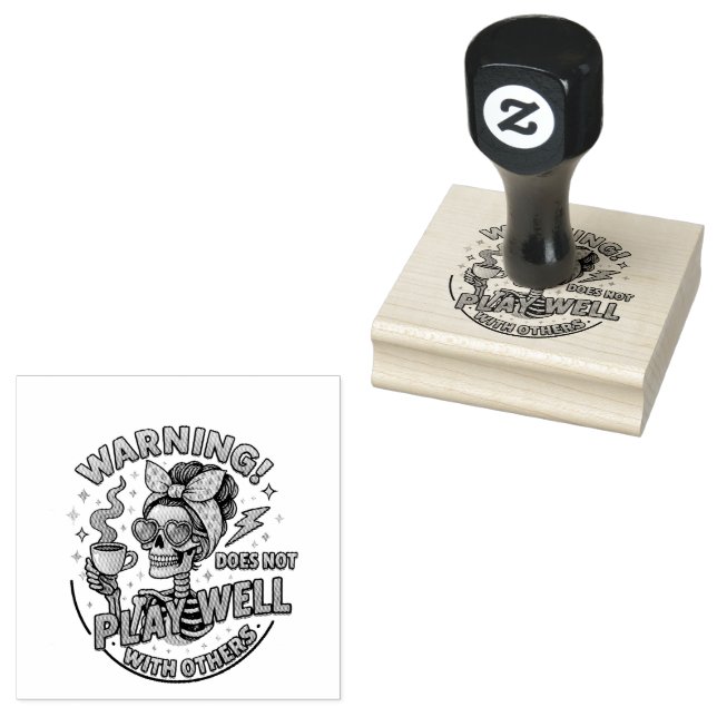 Spielt nicht gut... gummistempel (Stempel)