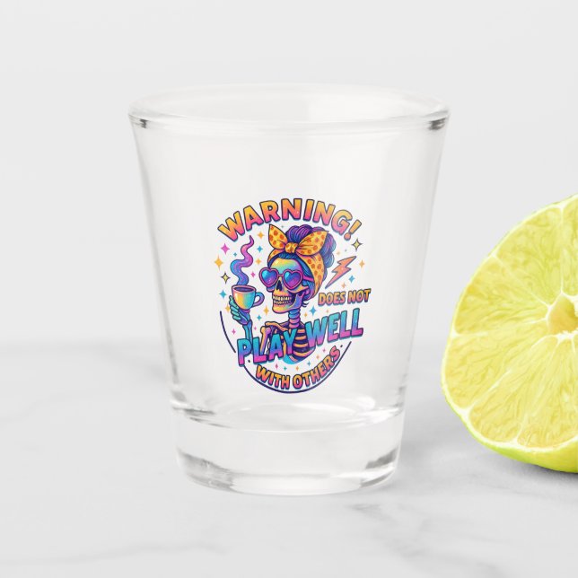 Spielt nicht gut... schnapsglas (Vorderseite)