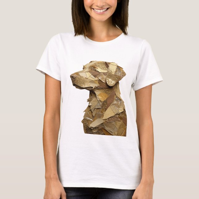 Spielt Silber ABSTRACT ART Design T-Shirt (Vorderseite)