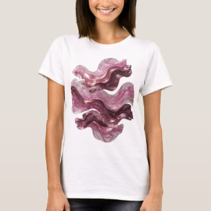 Spielt Silbernes ABSTRACTES KUNST Custom Tee