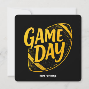 Spieltag Erntedank Football Saison Design Perle Einladung