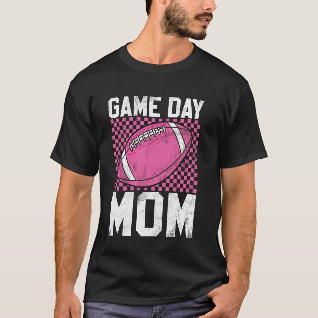 Spieltag-Mama-Fußballmutter T-Shirt (Vorderseite)