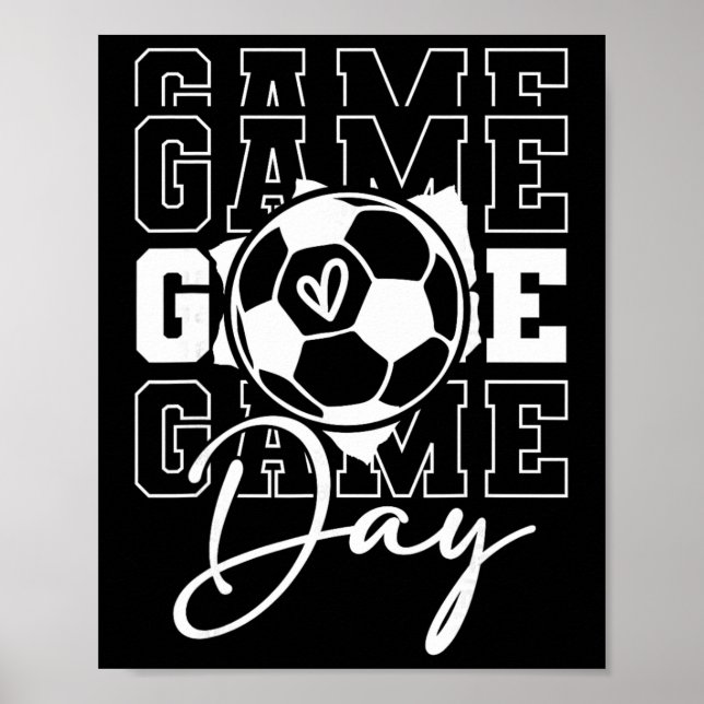 Spieltag-Soccer  Poster (Vorne)