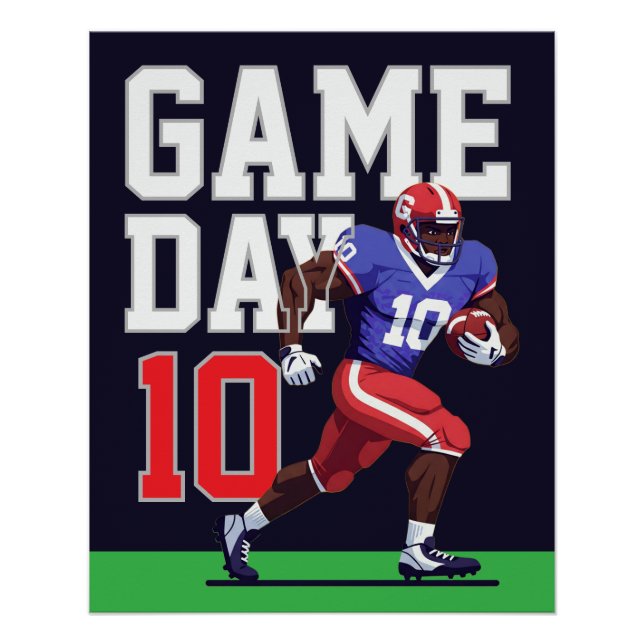 Spieltages Football Poster (Vorderseite)