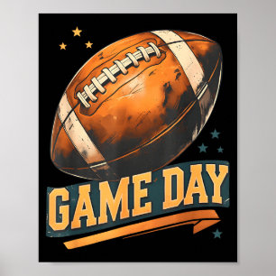 Spieltamer American-Football-Spieler Mannschaft Tr Poster