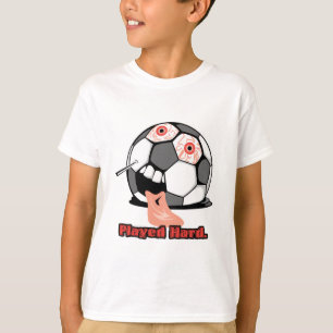spielte komisch abgelenkter Fußballsport T-Shirt