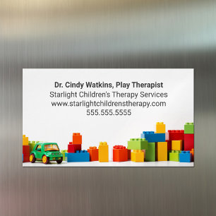 Spieltherapeut für Kinder Spielzeug Kinder Psychol Magnetische Visitenkarte