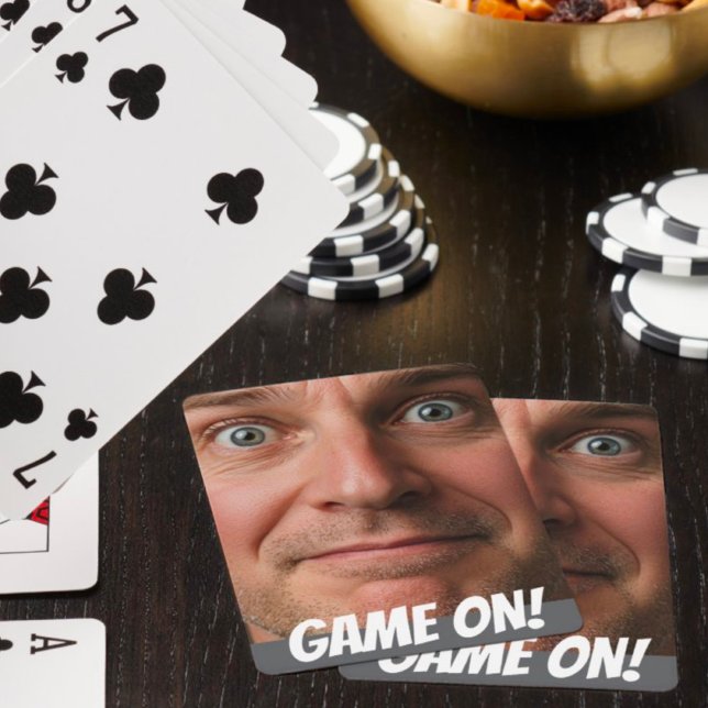 Spielvergnügen auf dem Foto Personalisierter Poker Spielkarten (Von Creator hochgeladen)