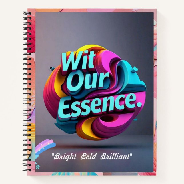 "Spielvolle Farben" Notizbuch (Vorderseite)