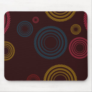 Spielvolle, farbenfrohe, trendige, cool gestreifte mousepad