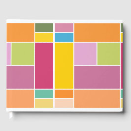 Spielvolle geometrische Blöcke für die Springtime Gästebuch