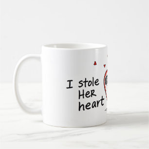 Spielvolle Liebe: Design gestohlener Herzen Kaffeetasse